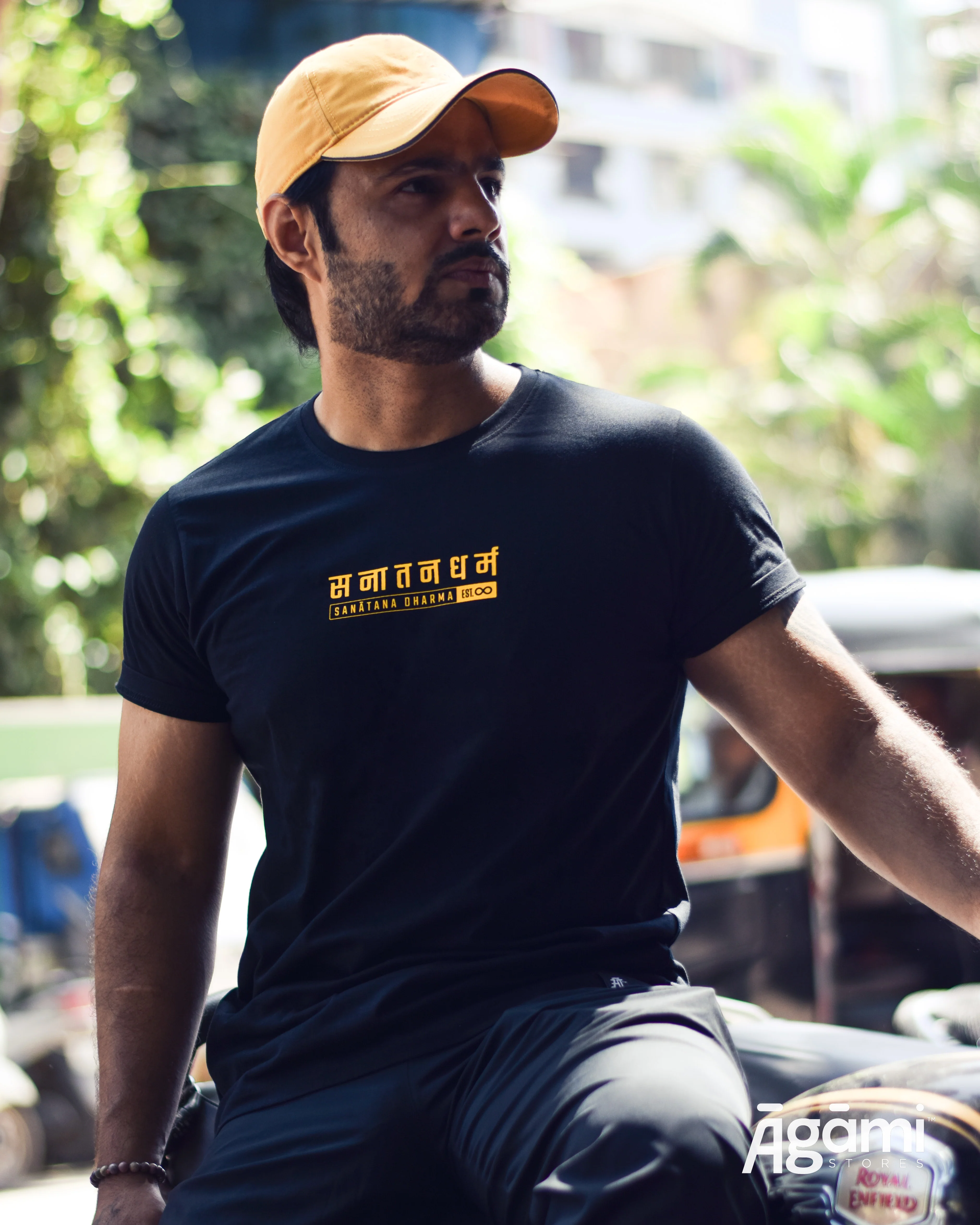 Classic Sanātana Dharma Tshirt - Black - Image 4