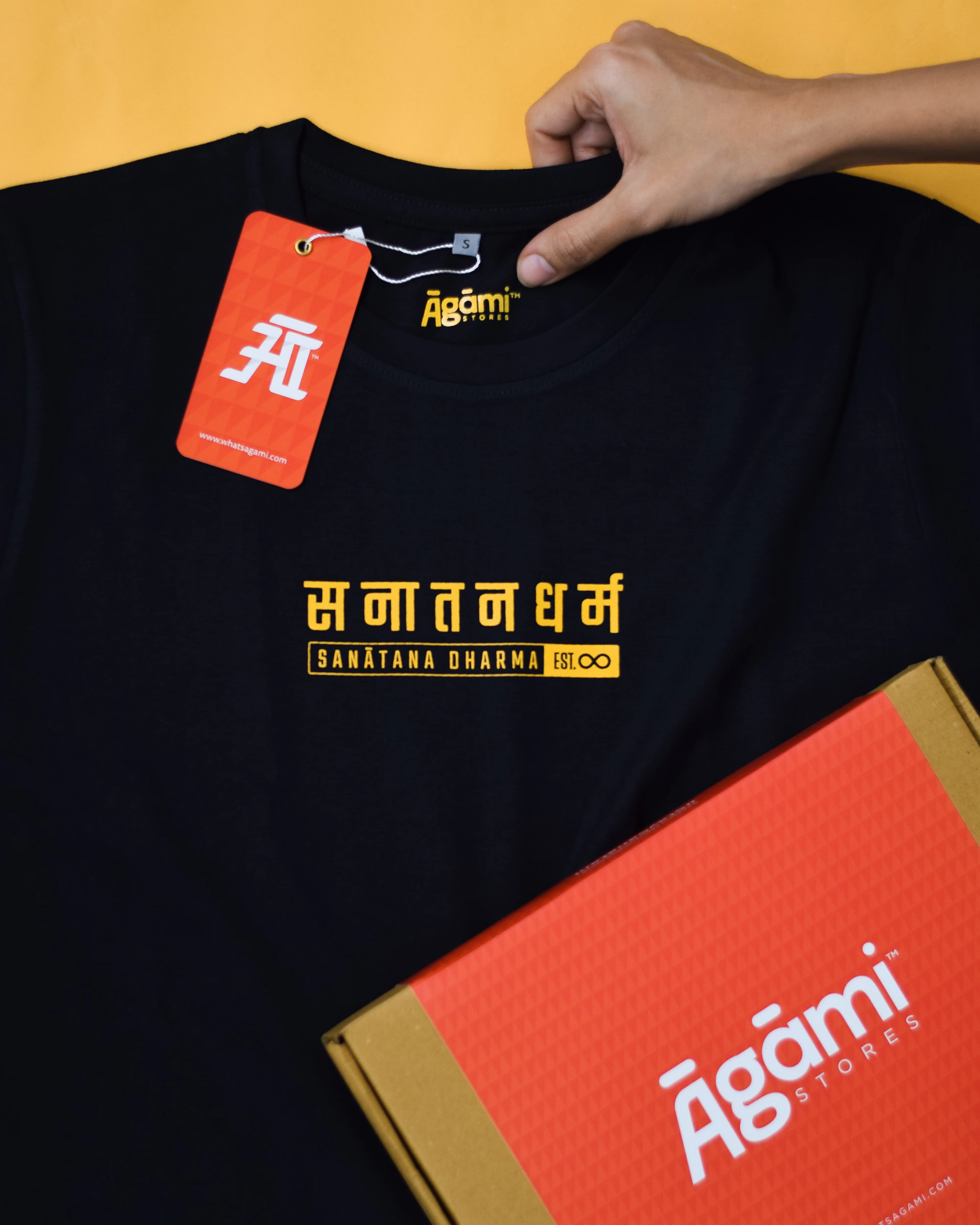 Classic Sanātana Dharma Tshirt - Black - Image 9