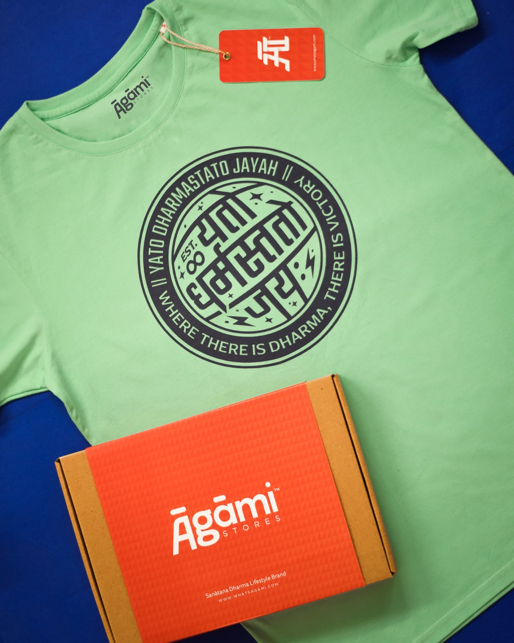 Yato Dharmastato Jayah - Mint Green