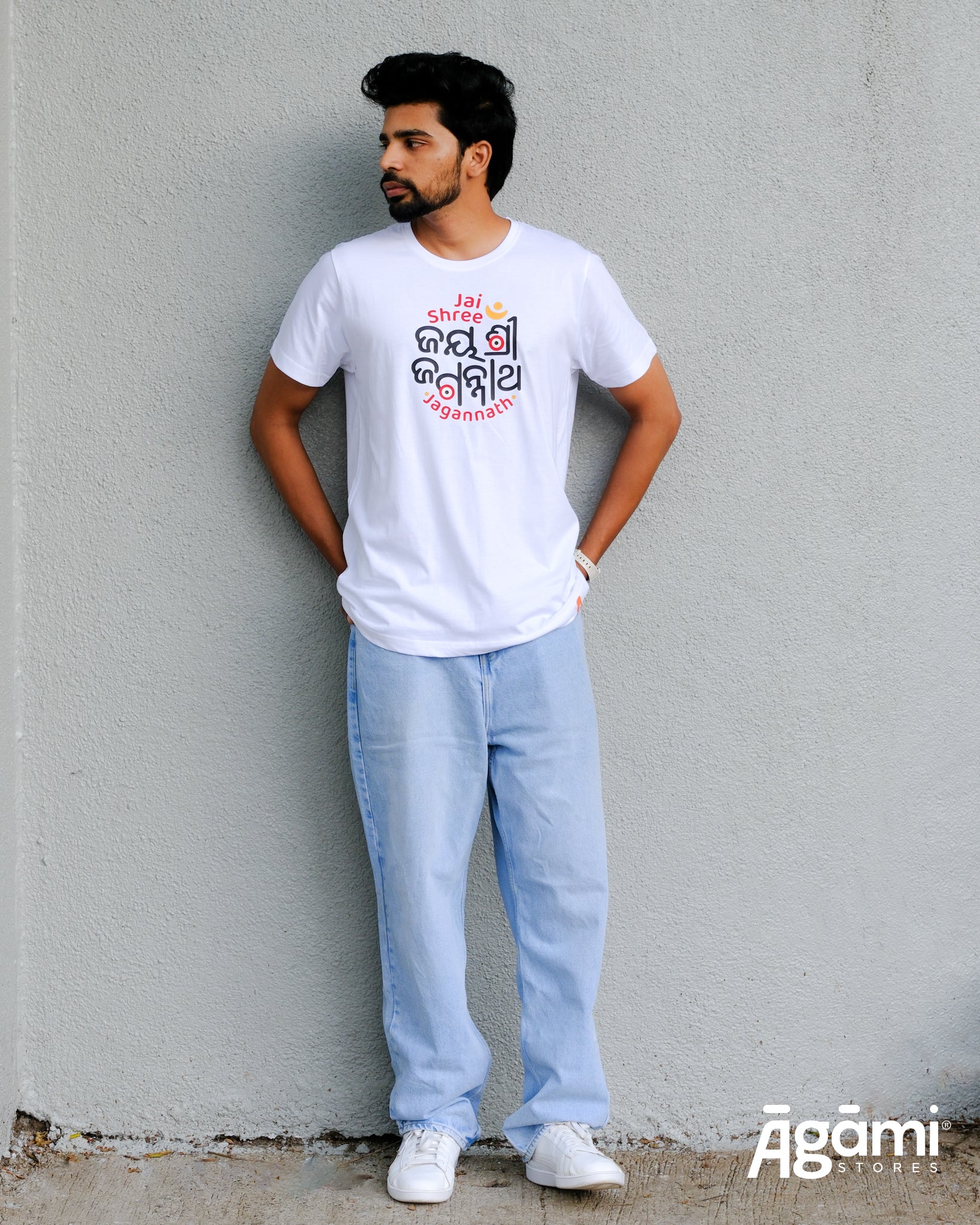 Jai Shree Jagannath Odia Tshirt - White - Image 4