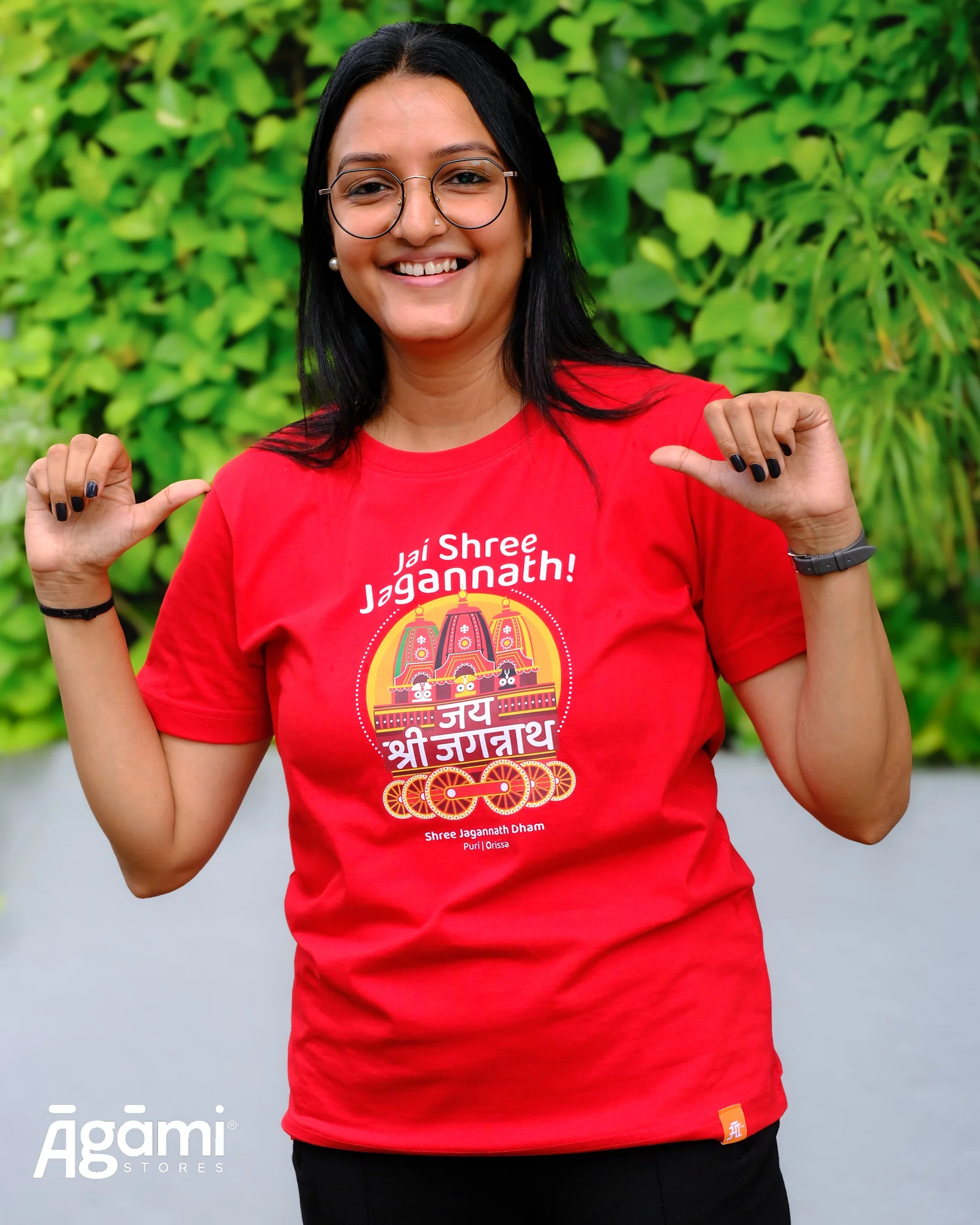 Jai Shree Jagannath Rath Tshirt - Red - Image 3
