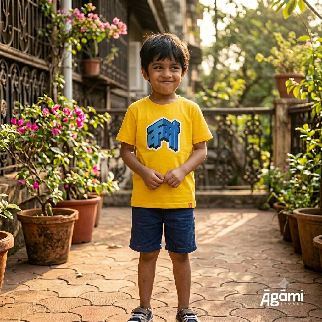 Karma Kids Tshirt | Yellow - Image 3