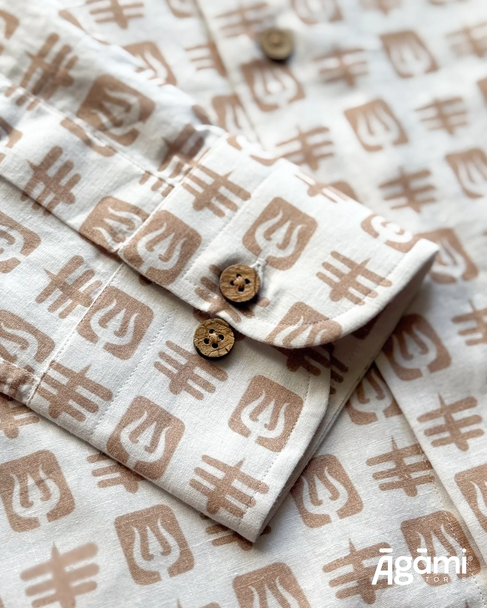 Printed Shiva Shirt - Full Sleeves Shirt | White - Image 6