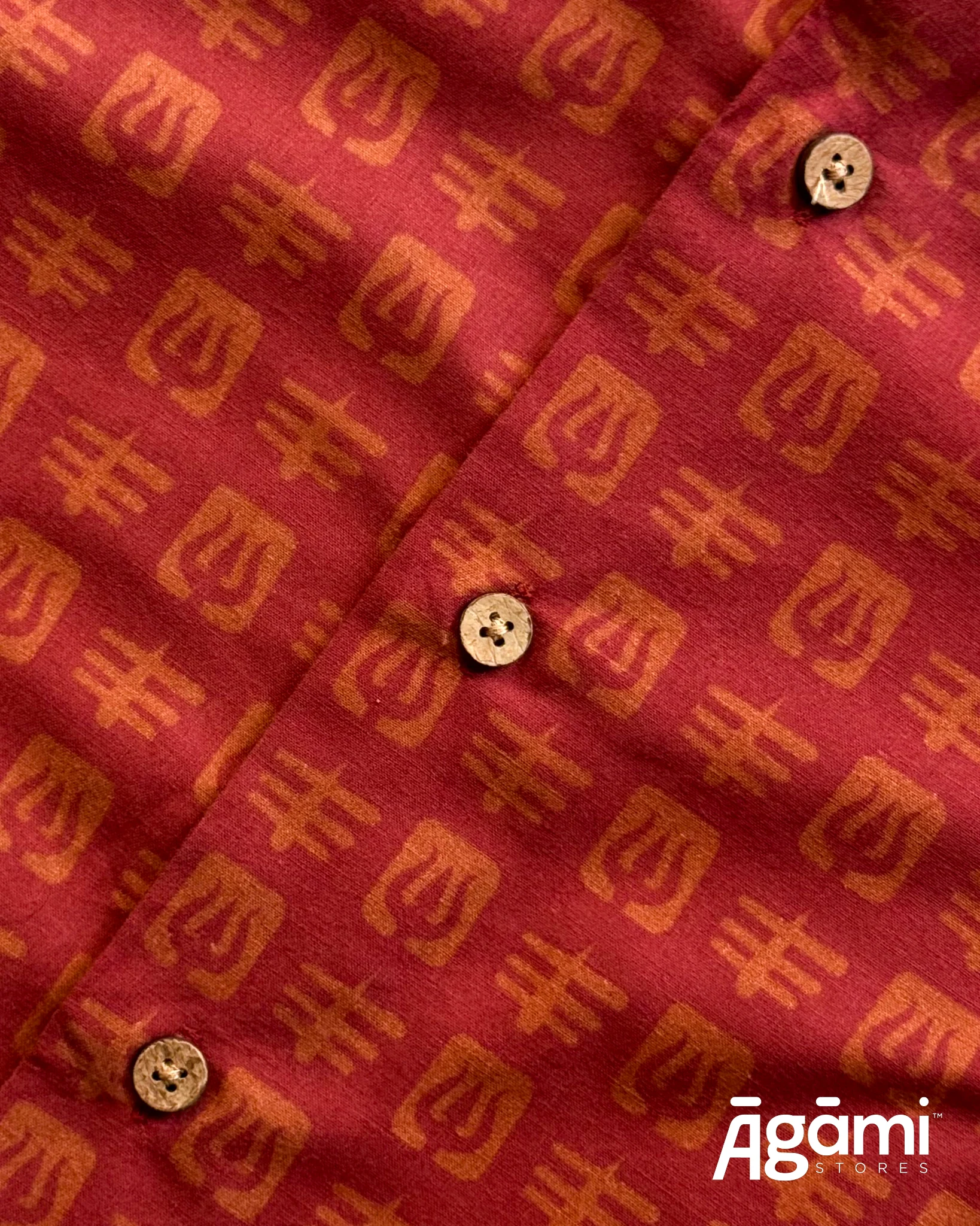Printed Shiva Shirt - Full Sleeves Shirt | Maroon - Image 9
