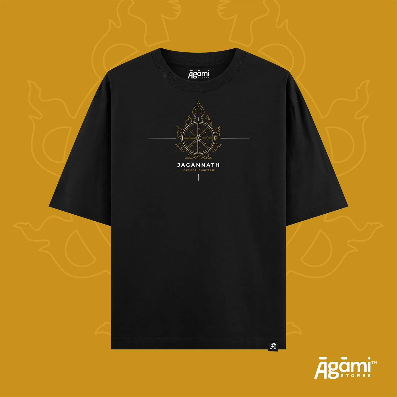Shree Jagannath – Lord of the Universe T-shirt | Black - Image 3