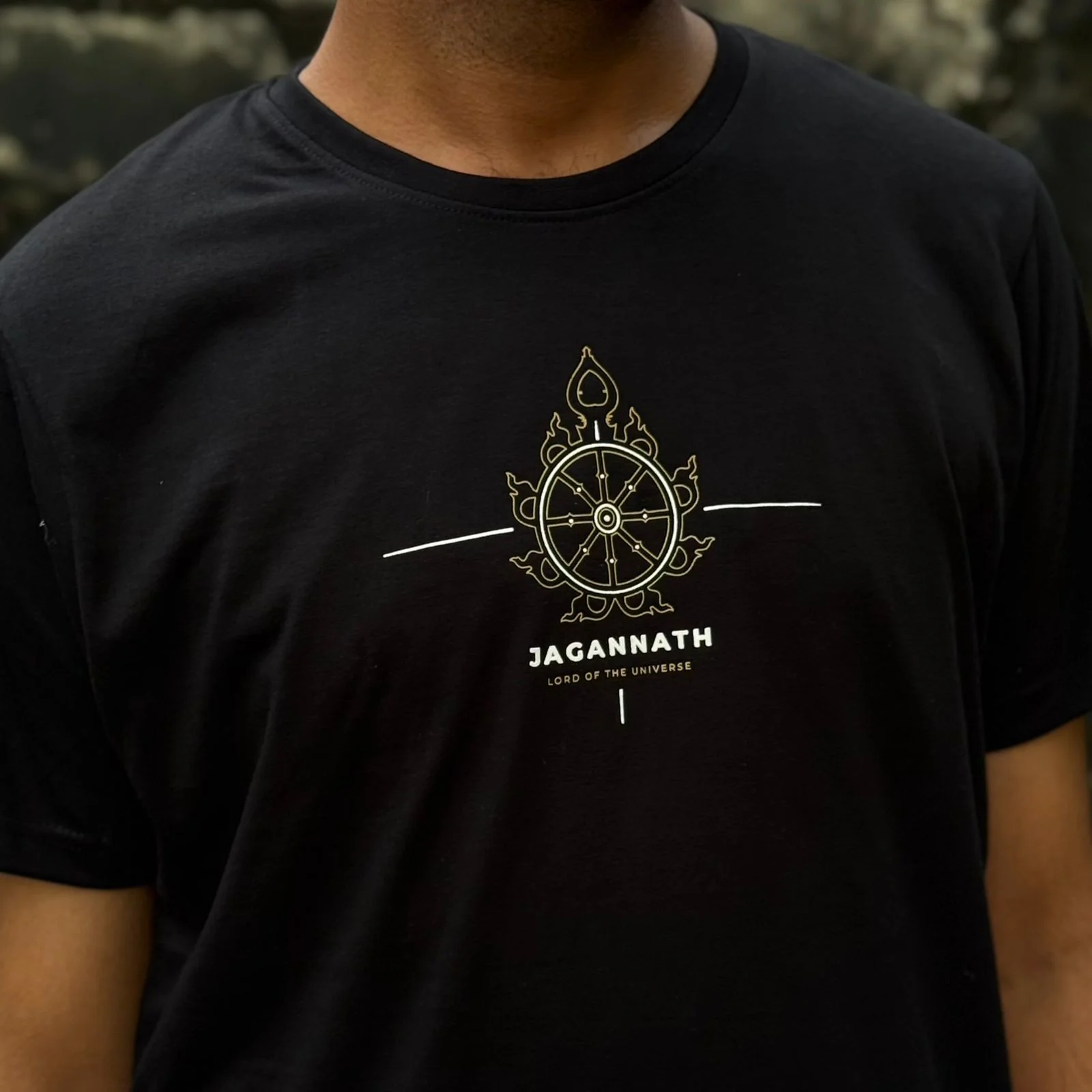Shree Jagannath – Lord of the Universe | Black Regular Fit T-Shirt - Image 3