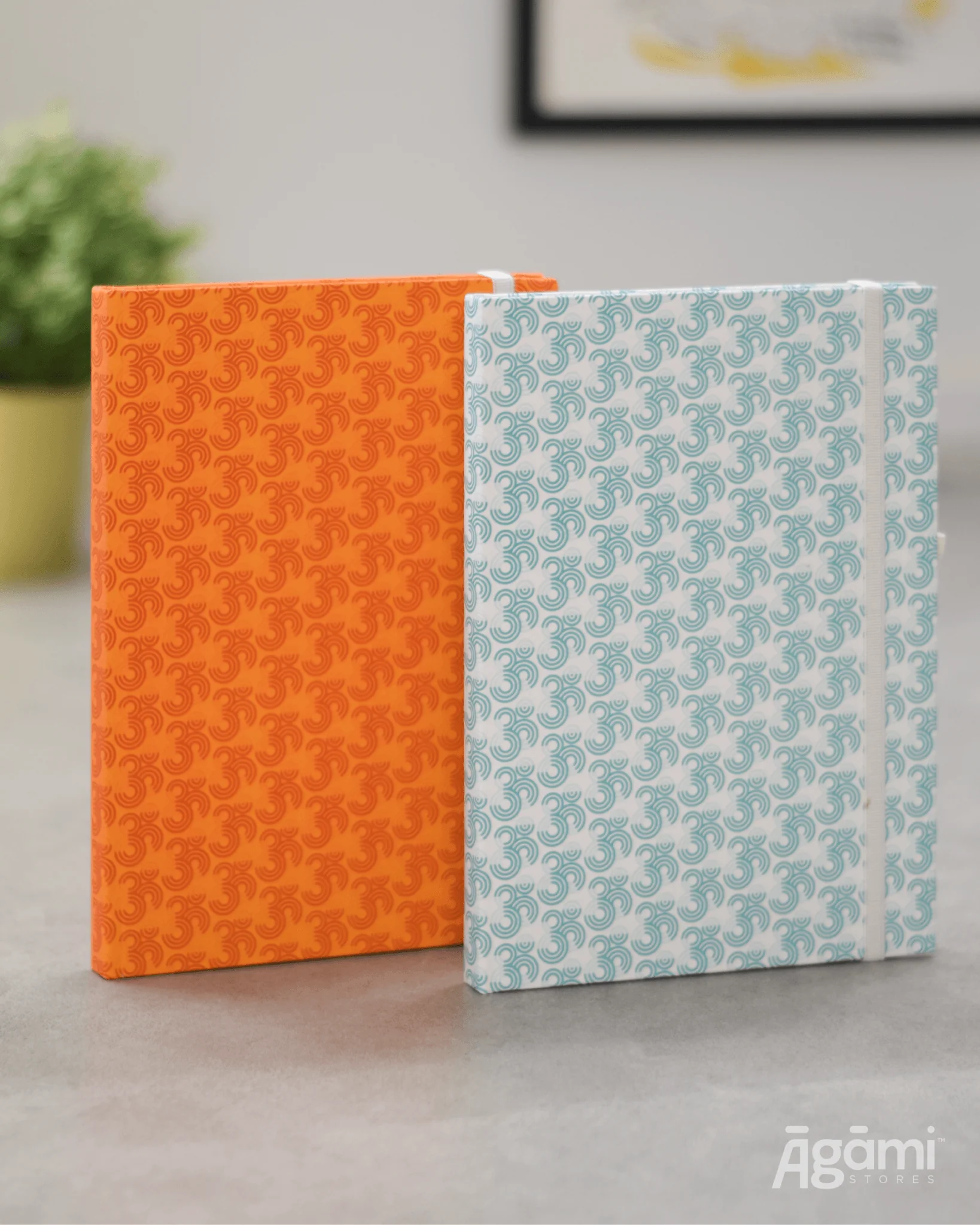 Om Pattern | Aqua Blue - Image 2