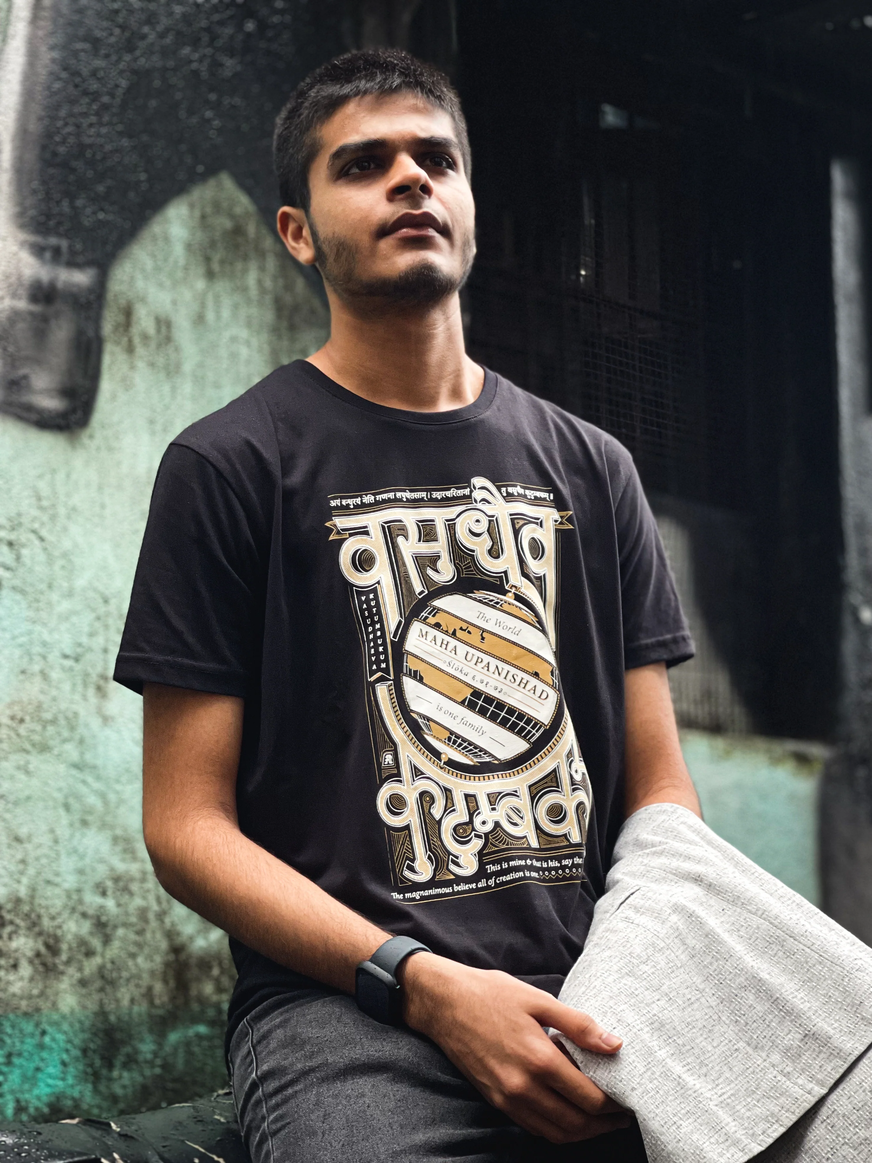 Vasudhaeva Kutumbakam - Black - Image 3